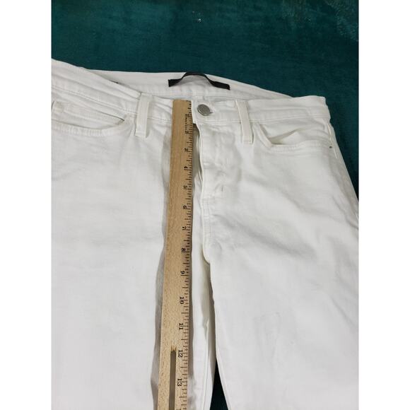 Joes Jeans Size 28 Petite Womens White Stretch Pants Ladies Mid Rise Bootcut USA - Picture 7 of 13